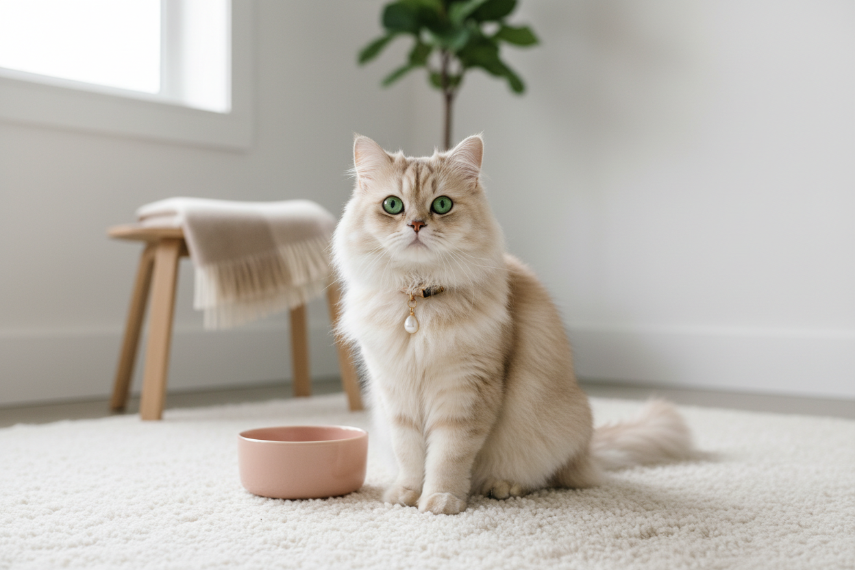 Elegant cat for WiskerWear banner
